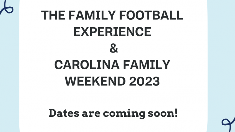 Text image that says Fall 2023 Family programs dates are coming soon